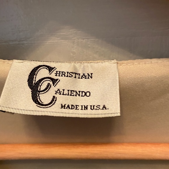 PRE-OWNED CHRISTIAN CALIANDO WOMEN'S PRINT DRESS- SMALL - Picture 4 of 4